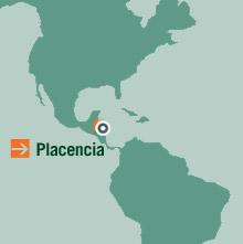Ubicación de Placencia Belice Map