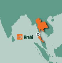Mapa de Krabi